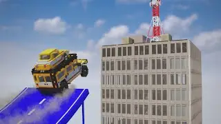 Cars vs Dynamic Office Tower | Teardown
