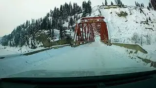 Dash Cam Drive Williams Lake to Quesnel DETOUR Soda Creek Road - Stack Valley - West Fraser Road