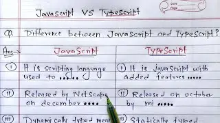Difference Between Javascript & Typescript | Web Development | Learn Coding