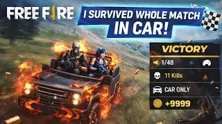 Whole match in car 🚘🚗 can I survived? 🧐