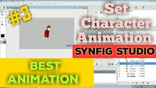 How To Create Character Motion Animation In Synfig Studio #3 | Thunder Beast