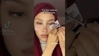 Fox eye makeup 🦊 تجميل #hijabi #hijabista #hijabers #hijabiz #hijabfashion #foxeyemakeup #foxeye