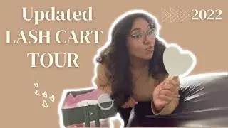 UPDATED LASH CART TOUR 2022 | WHATS ON MY LASH CART | best lash products