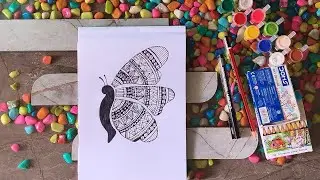 &ldquo;Mandala Butterfly Art | Easy & Beautiful Pattern Design&rdquo; ✨💖✨ #mandalaart #butterfly #art #youtube 
