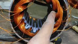 3 phase motor coil winding, chen winding. 