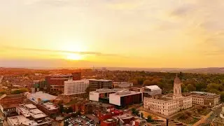 Barnsley Town Centre by drone 2025 #dji #drone #djimini4pro