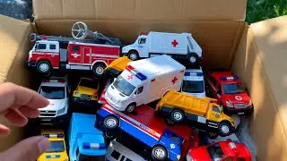 Toy Emergency Vehicles to the Rescue! | Fire Truck, Police Car, Ambulance Story for Kids