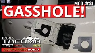 GASSHOLE gas cap holder by ME-SO Customs DIY install onto 3rd Gen Toyota Tacoma TRD Pro, Mod #21