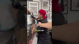 Getting through a tattoo session!