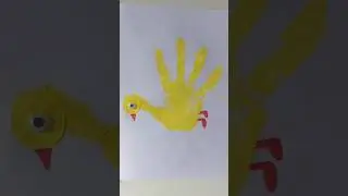 Duck Handprint Craft For Kids at Home
