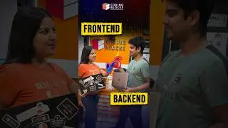 Frontend Developer vs Backend Developer! #code #codingblocks #frontend #backend #developer #coding