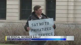 U.S. Postal Service workers host rally to fight dismantling the postal service