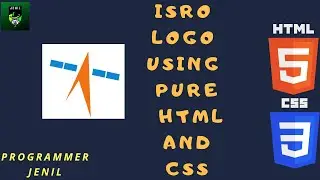 ISRO LOGO USING PURE HTML AND CSS IN HINDI