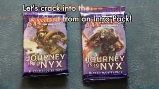 MTG - First pick? Opening 2 PACKS of Journey Into Nyx! Magic: The Gathering