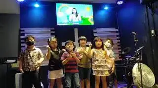me and my classmate dancesing