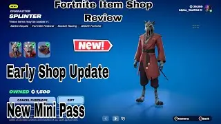 Fortnite: Item Shop Review [February 9th, 2024] (Fortnite Chapter 5) New Splinter Skin New Mini Pass