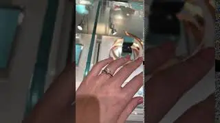 Trying on a Tiffany & Co. Engagement Ring