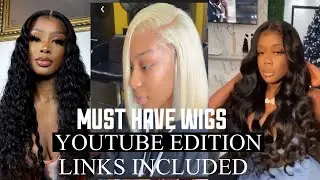 TOP 15 MUST HAVE AMAZON WIGS |YT EDITION links included #musthaves #wigs #amazon