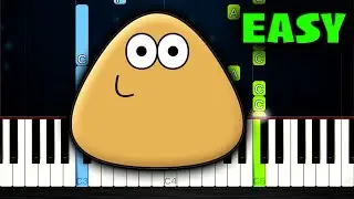 Pou Cliff Jump Theme - EASY Piano Tutorial