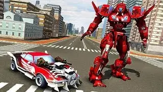 Robot Car War Transform Fight Android Gameplay