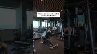 Triceps Extension Elevated Bench Neutral BB