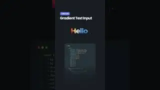 Gradient text input with HTML & CSS
