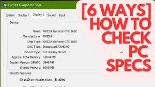 [6 WAYS] HOW TO CHECK COMPUTER/LAPTOP/PC SPECS/PROPERTIES/FEATURES/SPECIFICATIONS ON WINDOWS 10