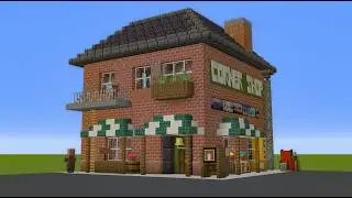 How to Build a Corner Shop in Minecraft | Step By Step Including Interior