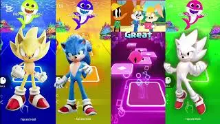 Sonic & Knuckles Play Baby Shark Trap Mix | Tiles Hop EDM Rush Gameplay