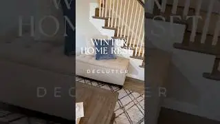 WINTER HOME RESET LIVING ROOM DECLUTTER #WinterHomeReset #LivingRoomDeclutter #youtubeshorts