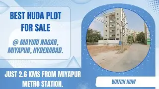 HUDA Mayuri Nagar 161 Sq.Yrds North Facing Plot For Sale in MIyapur, Hyderabad | Residential Plots.