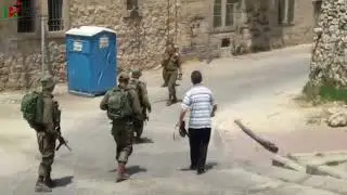 Israel occupation army humiliates activist Zidan  Sharbati in Hebron