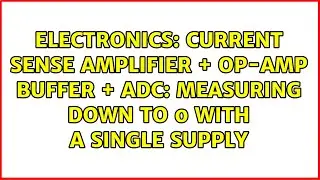Current sense amplifier + op-amp buffer + ADC: Measuring down to 0 with a single supply