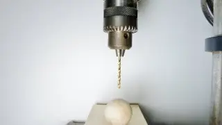 drill through a sphere....... make some clackers