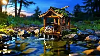 🌙 Forest Water Shrine for Sleep | Relaxing Water Sounds & Soft Music 💤