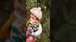 Ватная игрушка на елку Ухажер Пьер