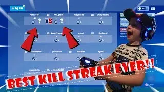 Fortnite Team Rumble!! My Best Ever Kill Streak On Camera