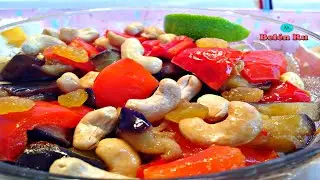 💚 ENSALADA BELÉN de ARMENIA; de BERENJENAS y PIMIENTOS - RECETA NAVIDEÑA, VEGANA, SIN HORNO