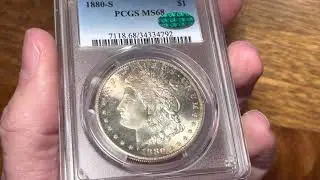 A superb Morgan Silver Dollar. PCGS MS68 CAC approved.