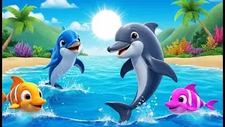 Dolphin Jumps Over the Waves | Fun Nursery Rhyme for Kids | Baby Song & Toddler Learning Rhyme