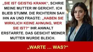 Im Gerichtssaal schrie meine Mutter: „Sie ist eine Schande“ – bis die Richterin sich vorbeugte und..