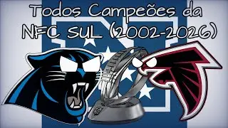 Todos os campeões da NFC Sul alternativo (2002-2026)