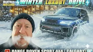 Range Rover Sport 4x4 Drive in Calgary | Winter SUV Test 🚙🏔️ #rangerover #winter #suvreview #suv