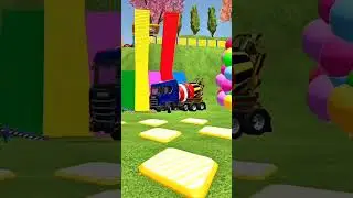 NEW Volvo Transport Truck 🚛🔥 Colorful Mixer Trucks in Action #shorts #mixertruck  #mixertruck
