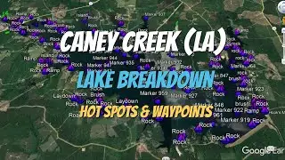 Caney Creek (LA) Lake Breakdown - How to find the fish Fast!!!