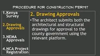 Building In Kenya, The Approval Process and obtaining a construction permit.