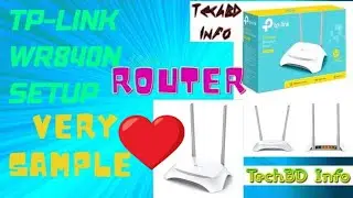 How To Setup wifi TP-LINK WR840N Router | WR840N Router | TechBD Info