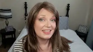 This Brunette Wig is a Beauty!  @MelsBeAgeless  Plus Showing how to wear a wig! Wig is ALESIA