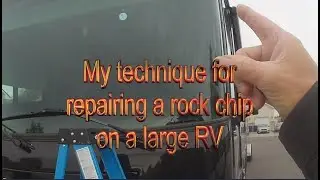 The correct way to repair a rock chip on an RV (31)