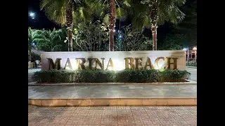 Марина бич (Marina beach club) - Вечерний обзор пляжа, вид на город Нячанг I Nha Trang Beach Vietnam